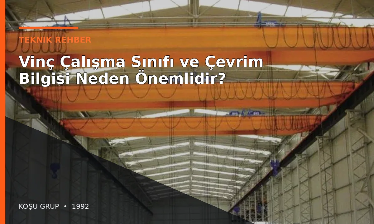 Vinç Çalışma Sınıfı ve Çevrim Bilgisi Neden Önemlidir?