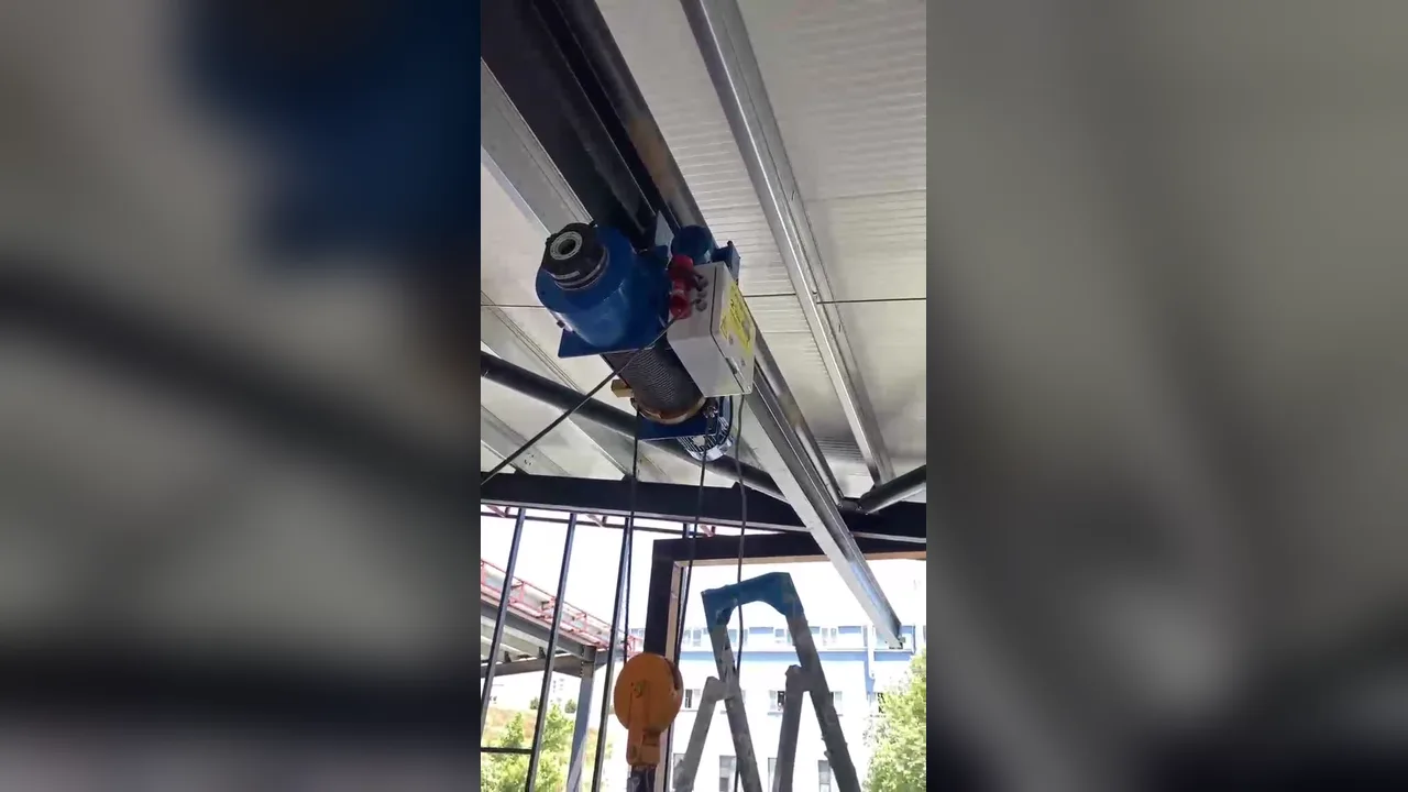 Monoray Elektrikli Caraskal Montajı ve Ray Üzeri Uygulama